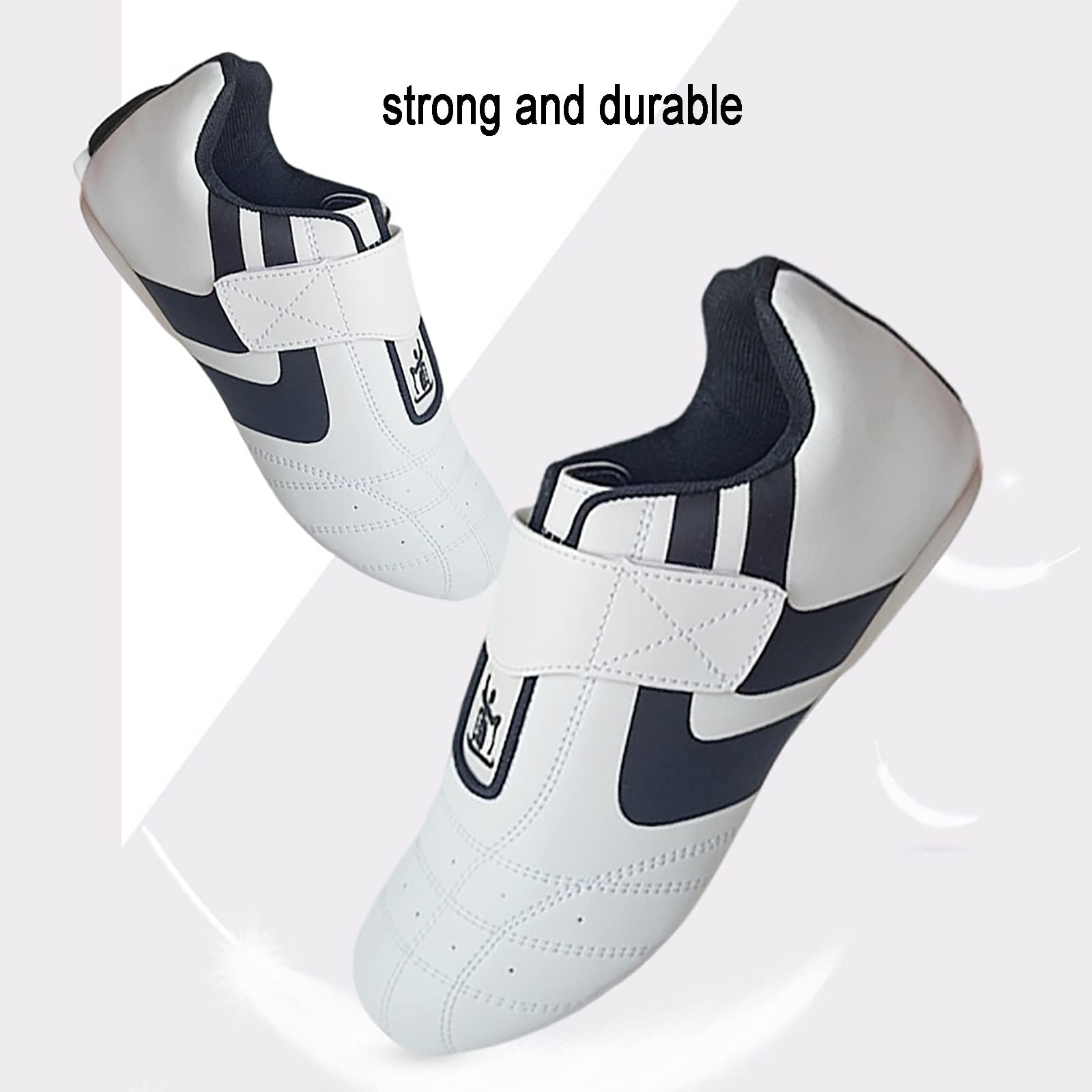 CLSQLXYJZC Scarpe da Taekwondo per Bambini per Adulti, Scarpe da Allenamento Kung Fu da Boxe Traspiranti Antiscivolo Quattro Stagioni, per Scarpe da Arti Marziali da Palestra Sportive Tai Chi Leggere