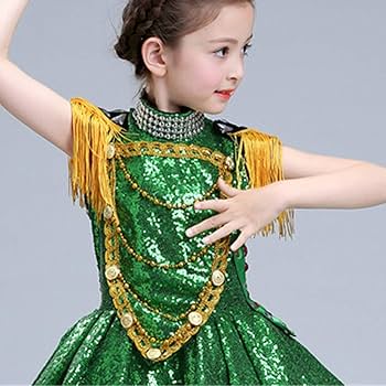 Amazon.co.jp: スパンコール ダンス衣装 ワンピース ラテンダンス衣装