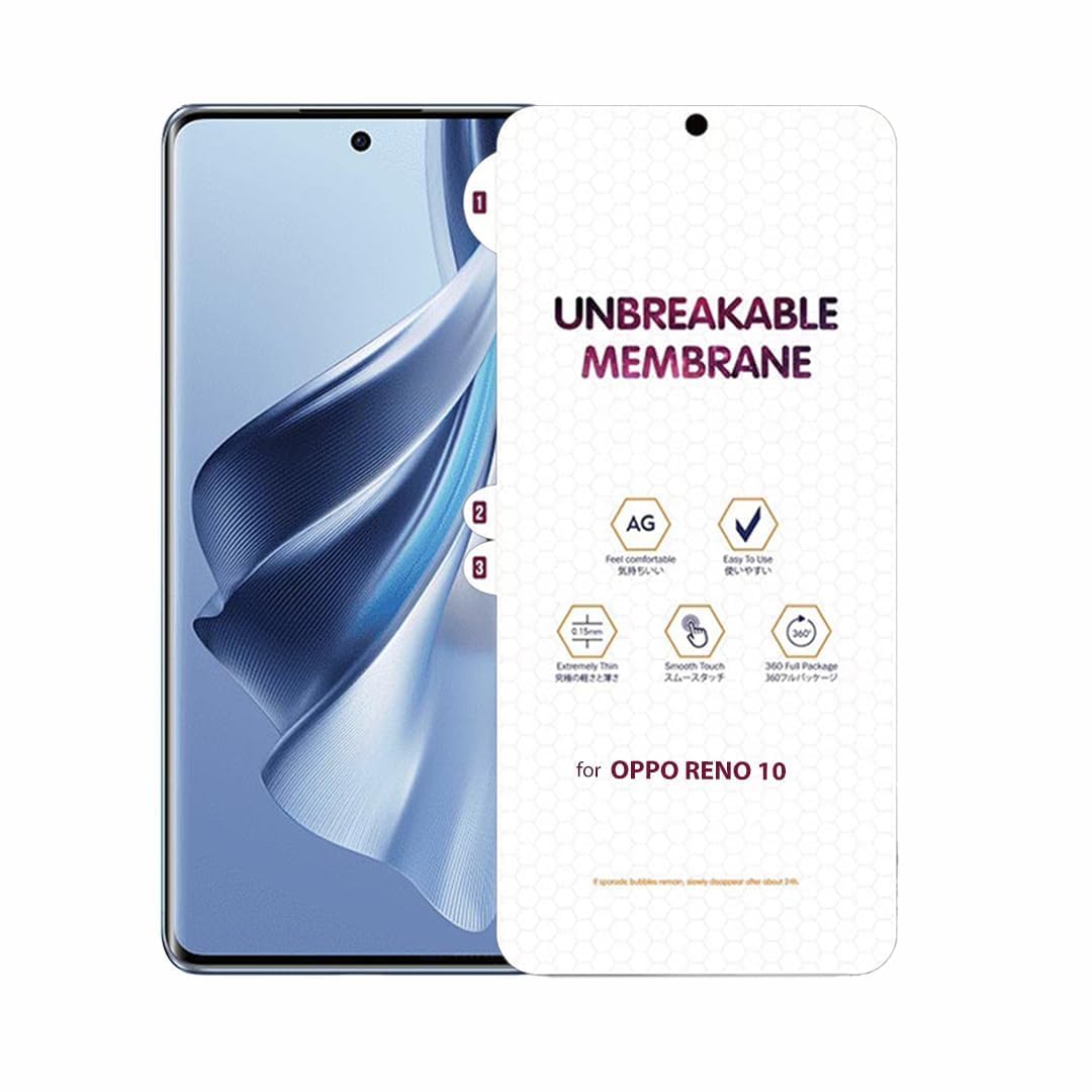 AACL Matte Screen Protector for Oppo Reno 10 5G /Oppo Reno 10 Pro 5G Membrane Case Friendly Full Edge to Edge Screen Coverage & Installation Kit- (Pack of 1)-image-16