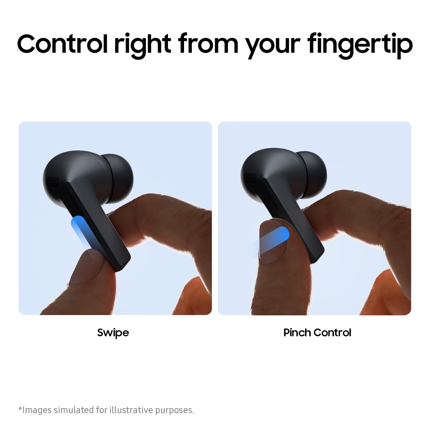 Samsung Galaxy Buds3 FE - Auriculares Bluetooth con traducción en Vivo en Tiempo Real de IA, emparejamiento y conmutación automáticos, Resistencia al Sudor y al Agua, Modo Find My Earbuds