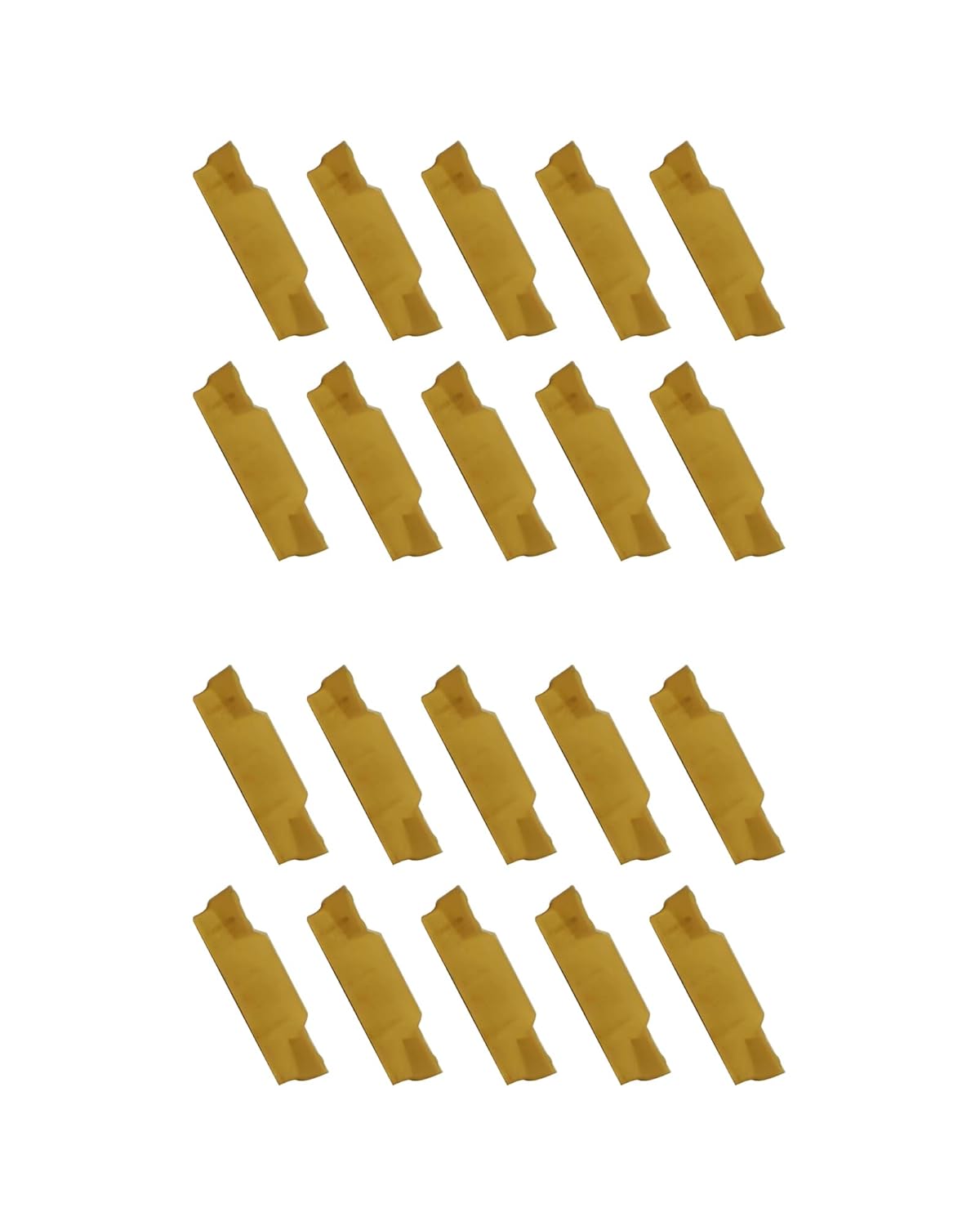 MGMN300-M (3mm) Grooving Cut-Off Carbide Inserts, CNC Grooving Turning Inserts Cutters for MGEHR/MGIVR, Cut-Off Lathe Grooving Tool Holder with CVD Yellow Coating 20Pcs