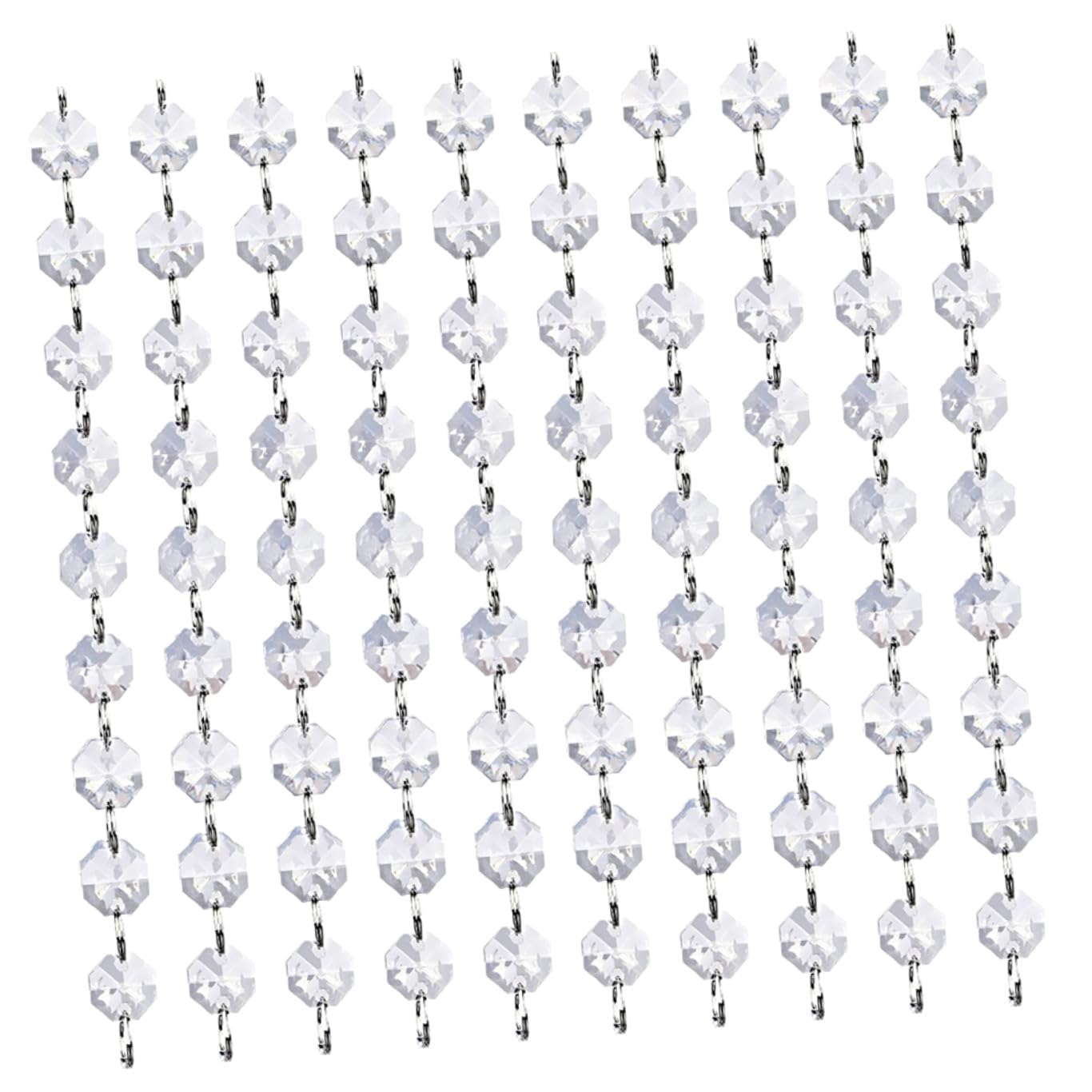 Guirlande de Perles Cristal Hemobllo pour une Décoration Intérieure Chic - Lot de 10 Pièces