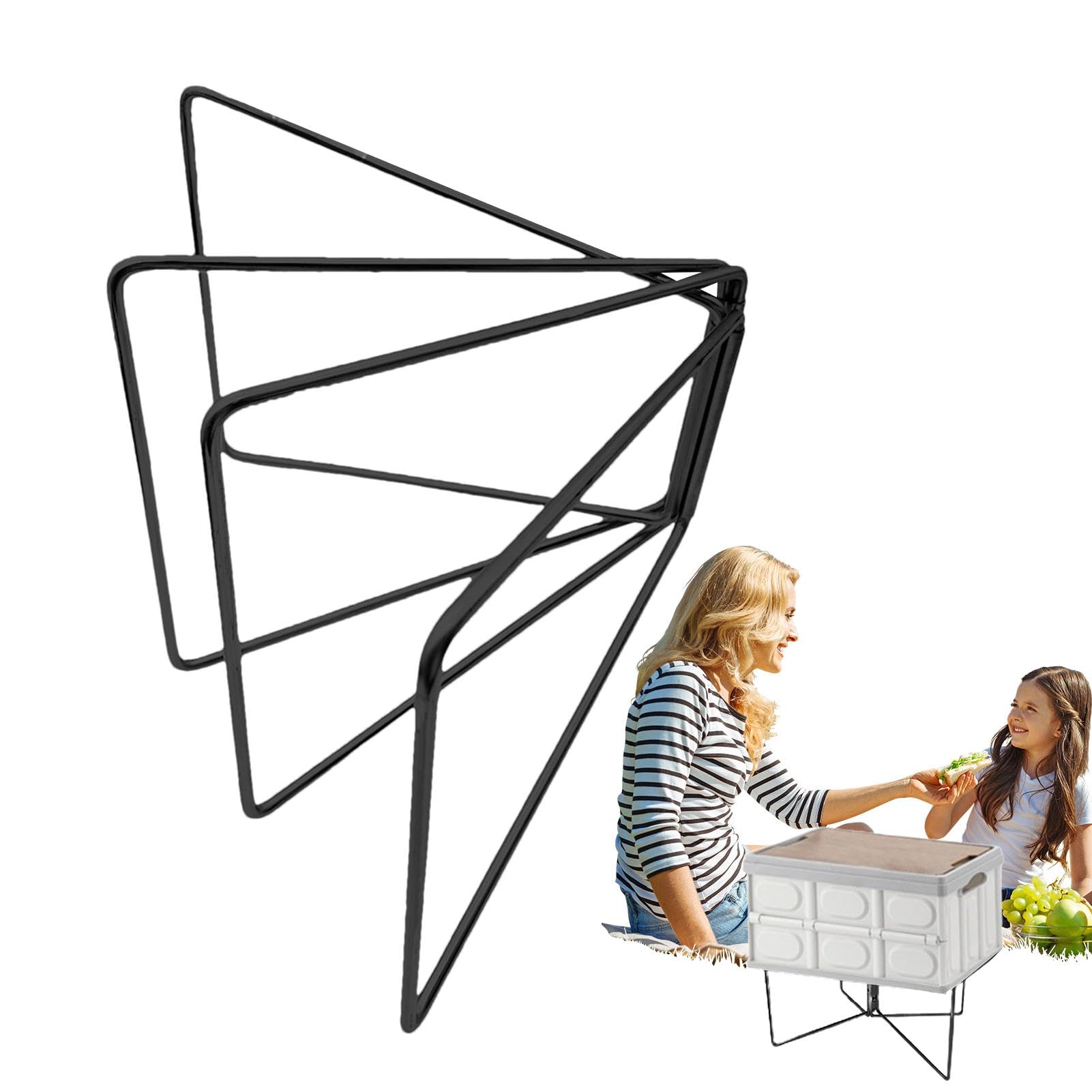 Support de sac de camping extérieur pliable et support boîte anti-humidité