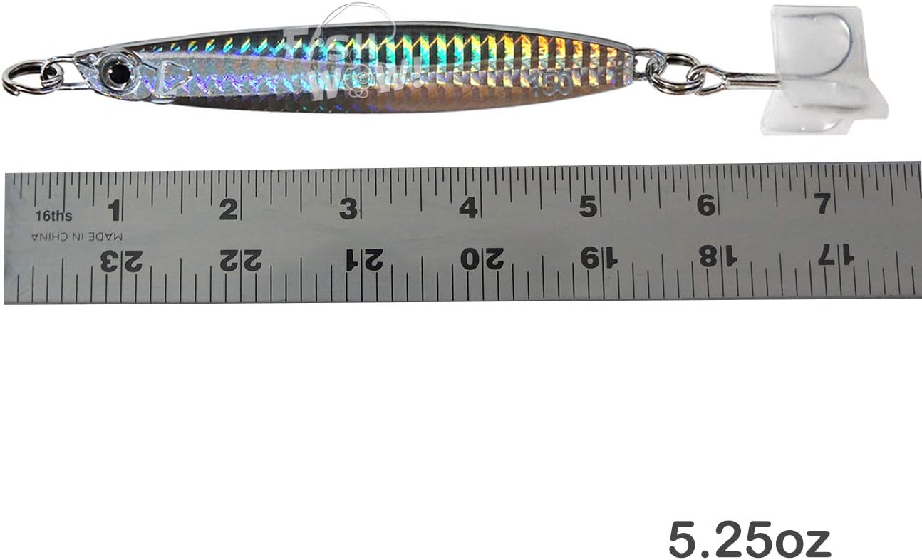 5pcs 5.25oz Colt Sniper jigs 150g coltsniper jig with a 3561D-DT MUSTAD 3X Strong Forge High Carbon Steel Treble Hook - 5 Colors Set