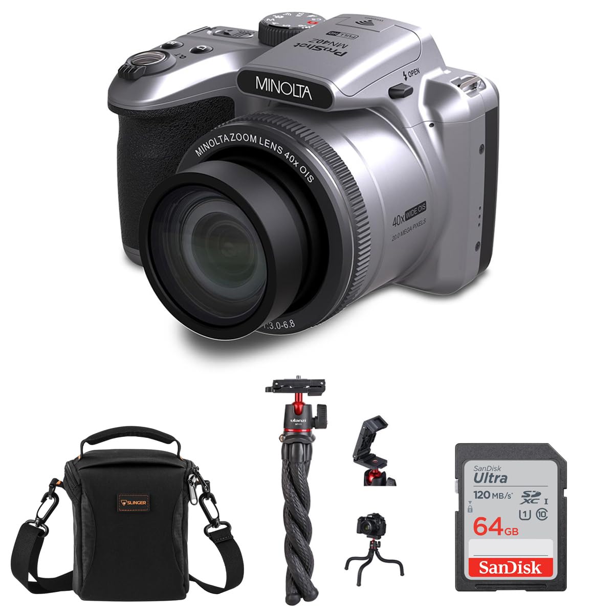 Amazon.com: Minolta ProShot MN40Z 20MP Full HD Camera with 40x