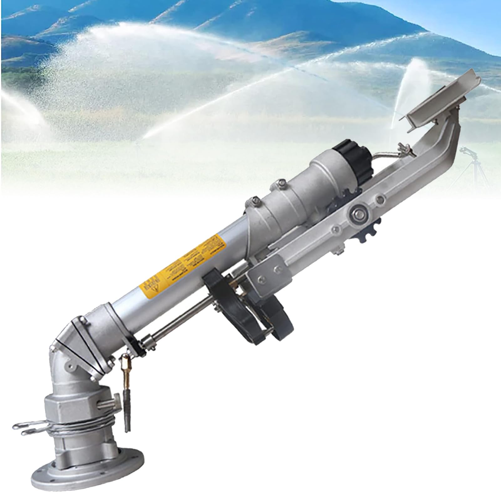 PARFCOImpulse Impact Water Sprinkler, 2" Agricultural Turbine Vortex Rod Water Sprayer, 360° Rotary Large-Area Watering Spray, for Farms, Orchards, Forestry