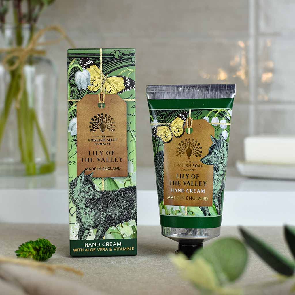 The English Soap Company Anniversary Hand Cream, Luxury Lily Hand Cream, Lily of the Valley Scent 75ml