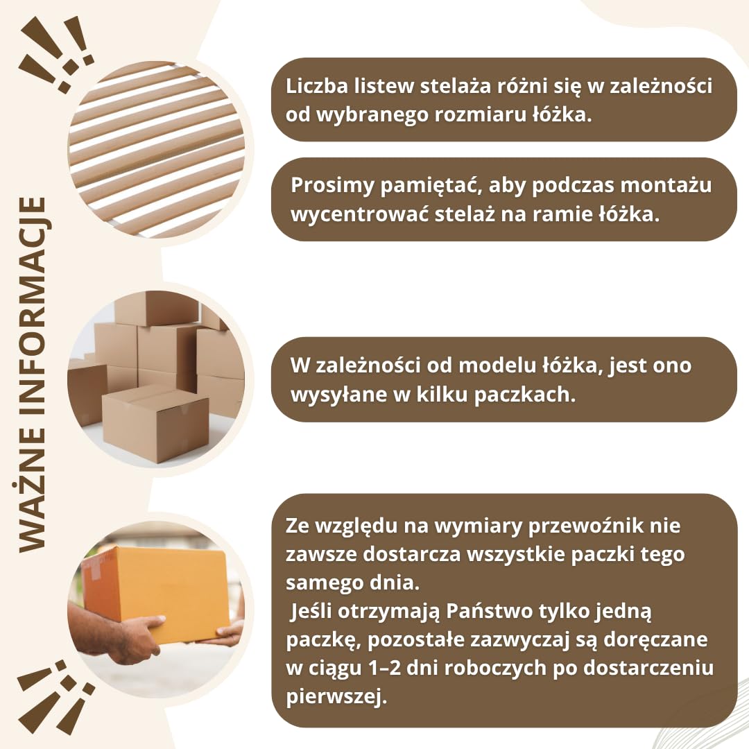 Łóżko dziecięce z szufladami Crazy Basic 200 x 120 cm - Montessori białe łóżko z zabezpieczeniem przed wypadnięciem - Bezpieczne dla najmłodszych - Łatwy montaż