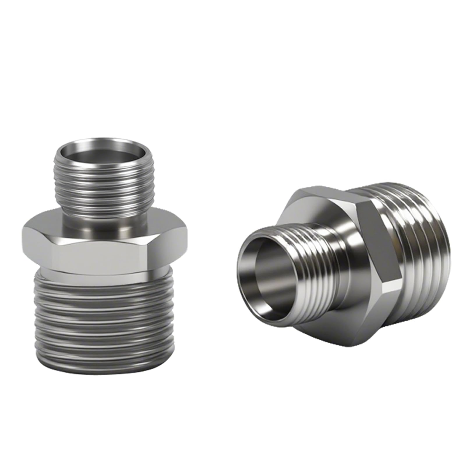 Photo 1 of 1/2 to 3/8 Water Line Adapter, Brass Compression reducer pipe fitting, 3/8 Male to 1/2 Male Water Hose Adapter for RV Kitchen, Pipe Connector with Teflon Tape and Filter gasket (2-Pack?