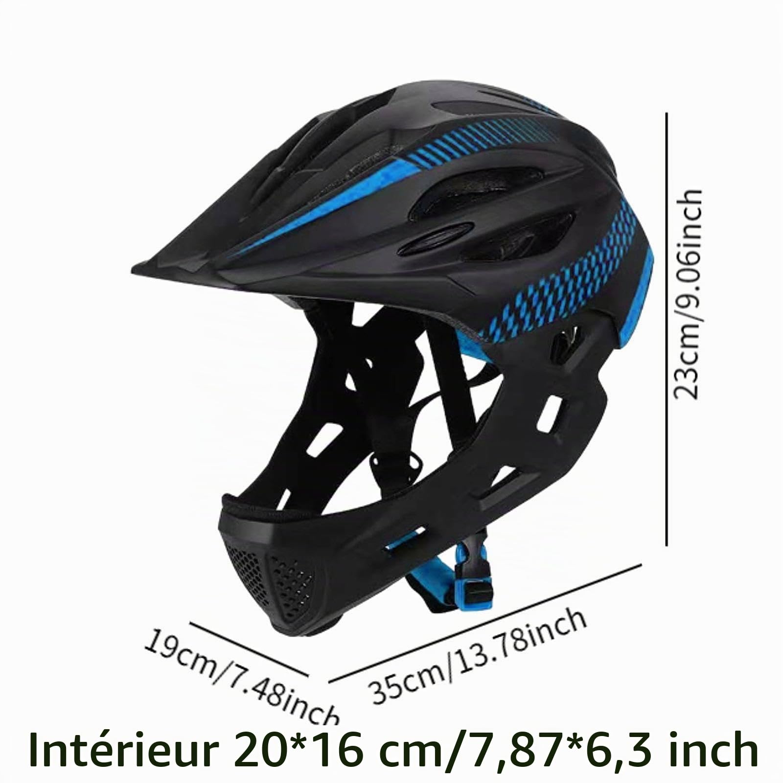 F Fityle Casque de vélo pour Enfants, Casque intégral, Casque de Cyclisme Portable et réglable, Casque de vélo pour Enfants pour Skateboard, Escalade