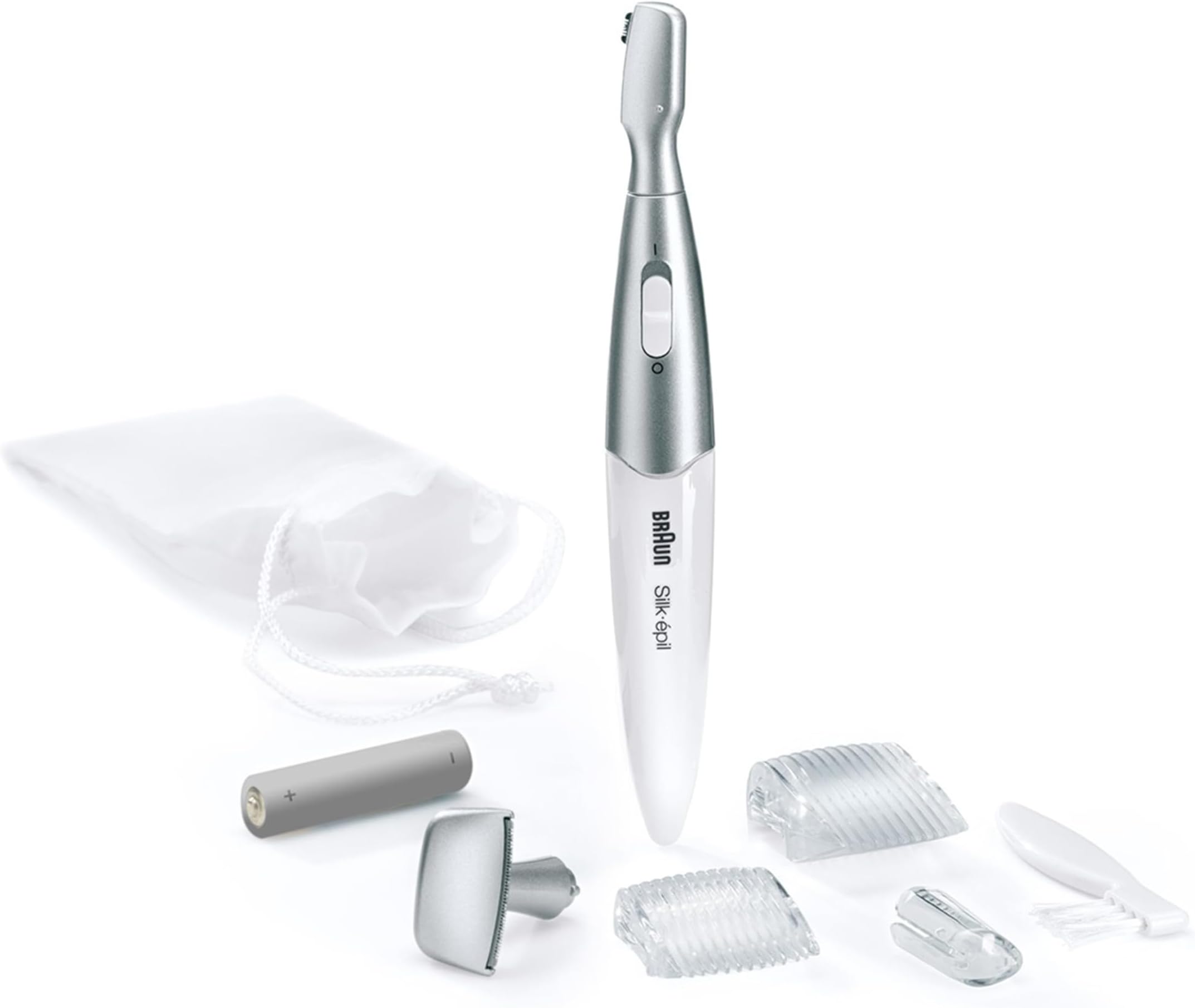 Braun Silk-Epil Bikini Styler FG1100 3-in-1 Precision Bikini Trimming and Styling with 4 Extras, White