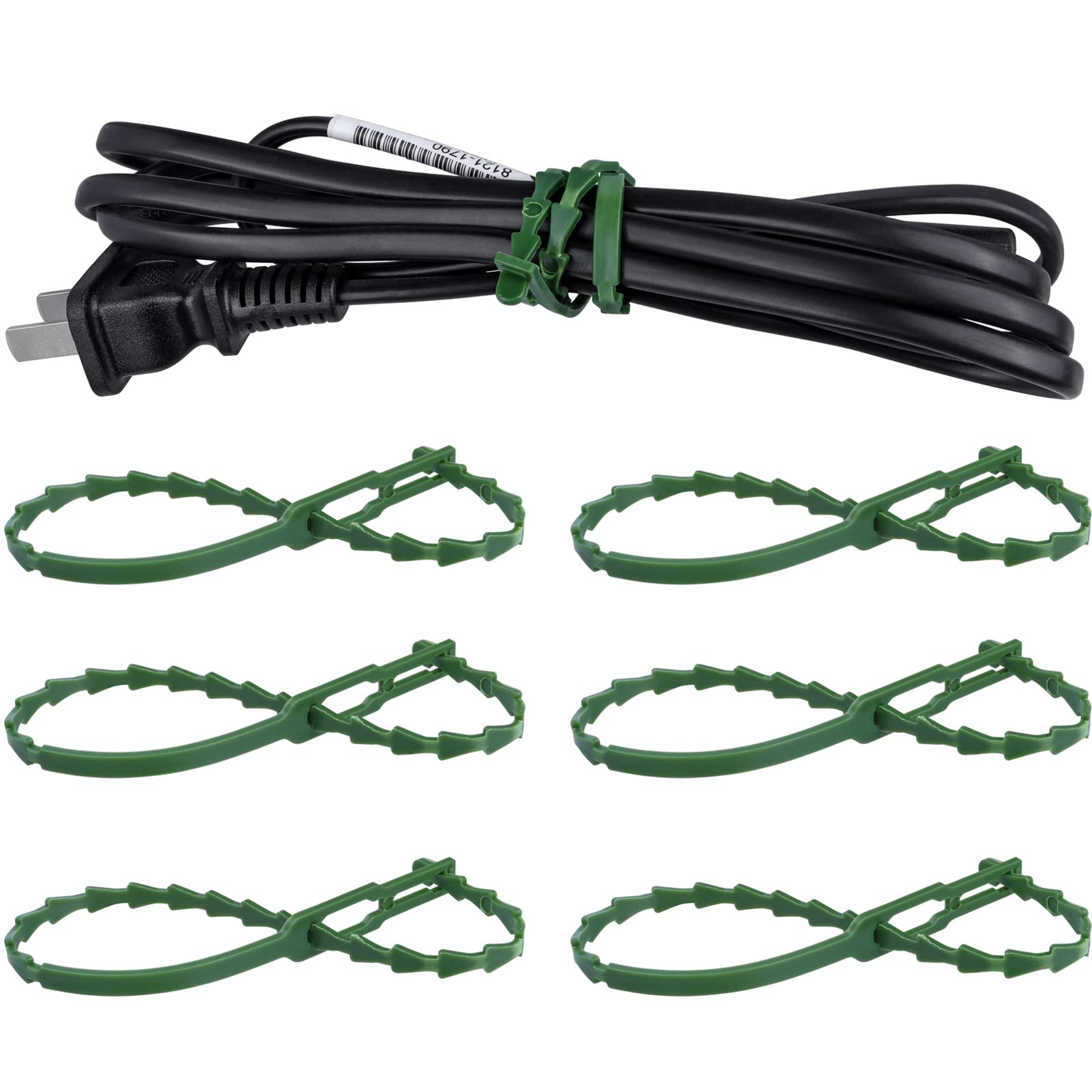 Treki 150pcs 230mm Attaches de Plantes Réglables de Jardinage Attaches Réglables Serre Câbles Lien de Serrage en Plastique Réutilisable pour Vertes Arbustes Jardinage Bricolage Maison Bureau