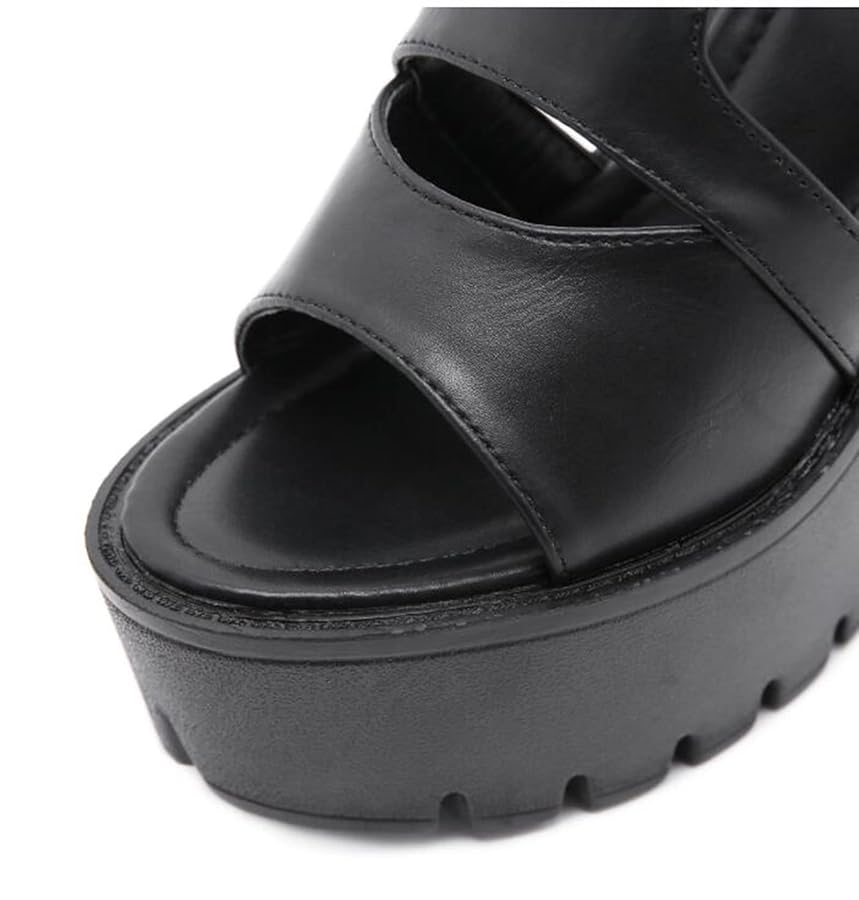 Amazon.com | TNXZ Women's Girl Platform Sandals Ankle Strap