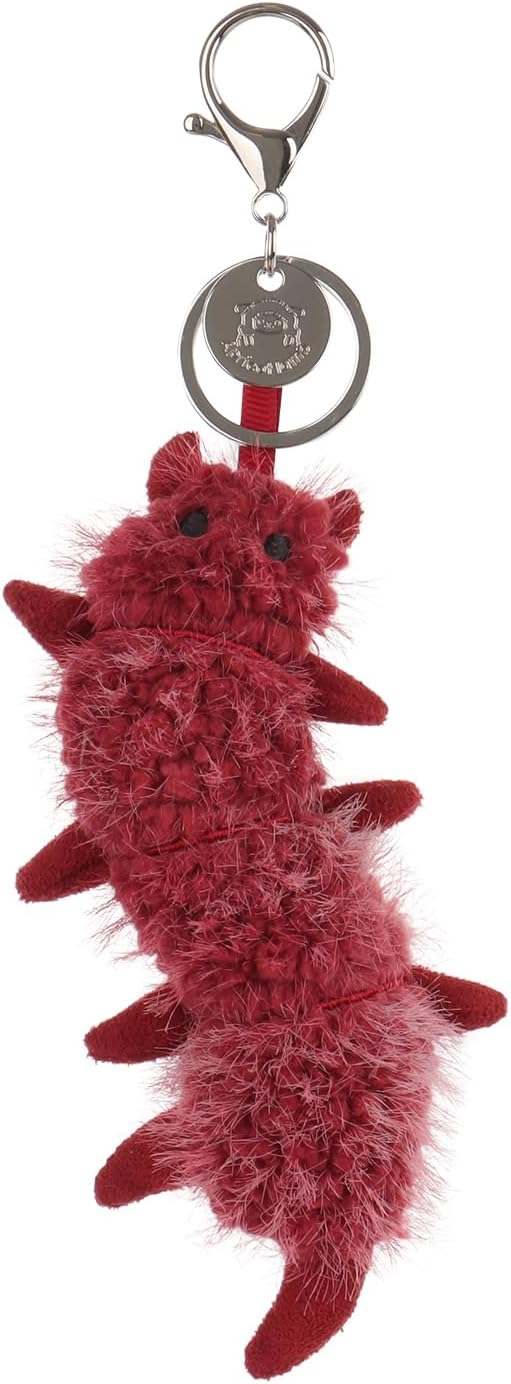 Apricot Lamb Devil Centipede Cute Keychain, Soft Stuffed Plush Keychain Toys for Kids’ Backpack, Purse, 5.2 Inches image 5