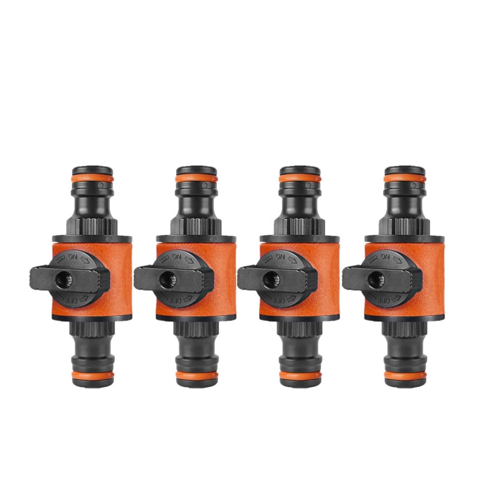 BNGDFDGH 1-30Pcs Garden Hose Tap Shut Off Valve Fitting Connector Pipe Coupler Stop for Faucets Spray Guns Watering System(4Pcs)
