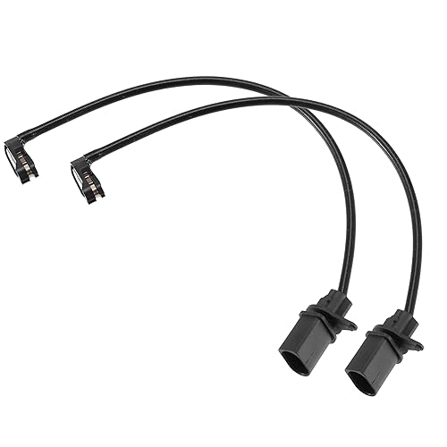 ACROPIX Sensor indicador de desgaste de pastillas de freno delantero apto para Audi A4 - Paquete de 2 negro