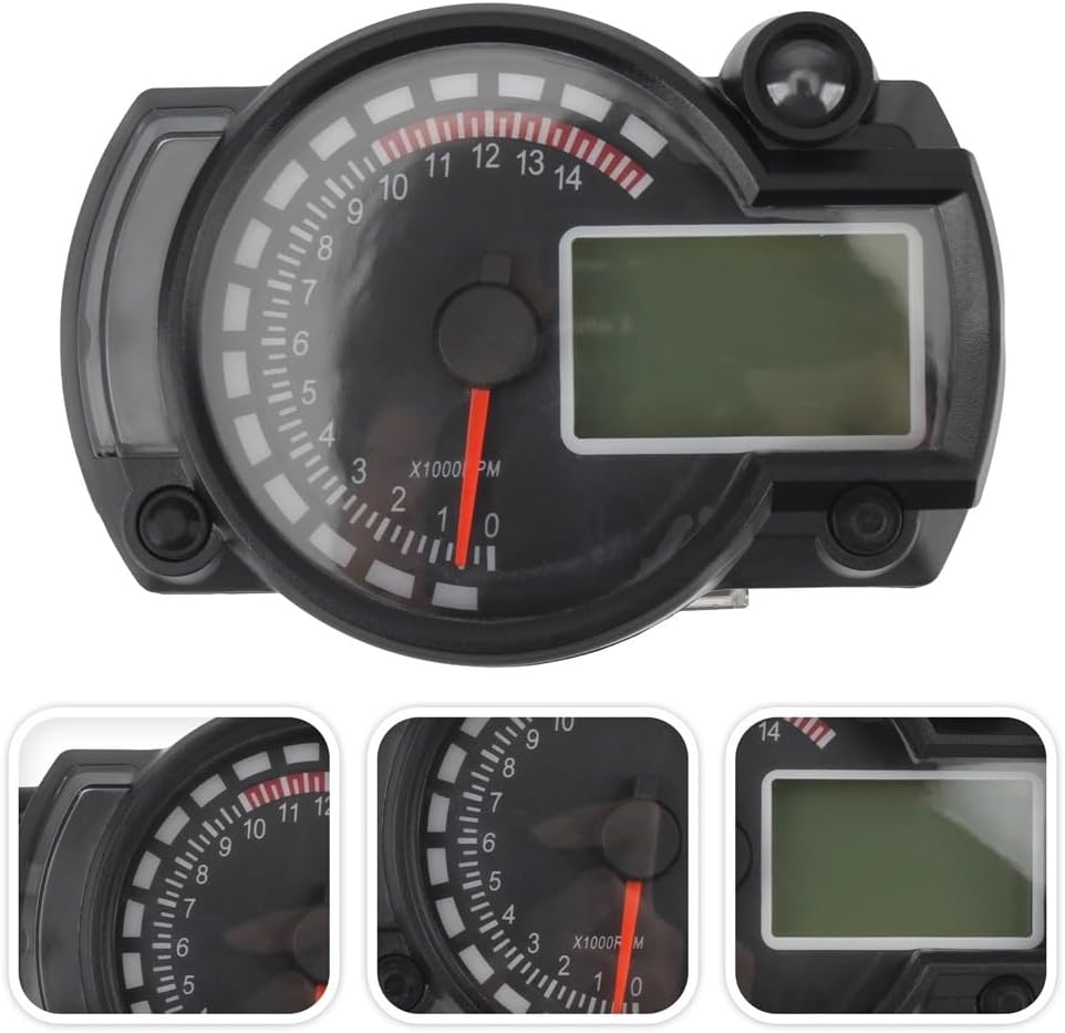 Motorcycle Instrument Panel Universal 12v Motorcycle Speedometer Digital Odometer Gauge Moto Dashboard Meter Modified Parts