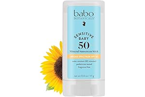 Babo Botanicals Sunblock Stick SPF 50: Gentle & Natural Sunscreen for Sensitive Skin