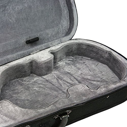 SKY High Quality 16.5 Inch Viola Triangular Case Lightweight Black Color, Backpack