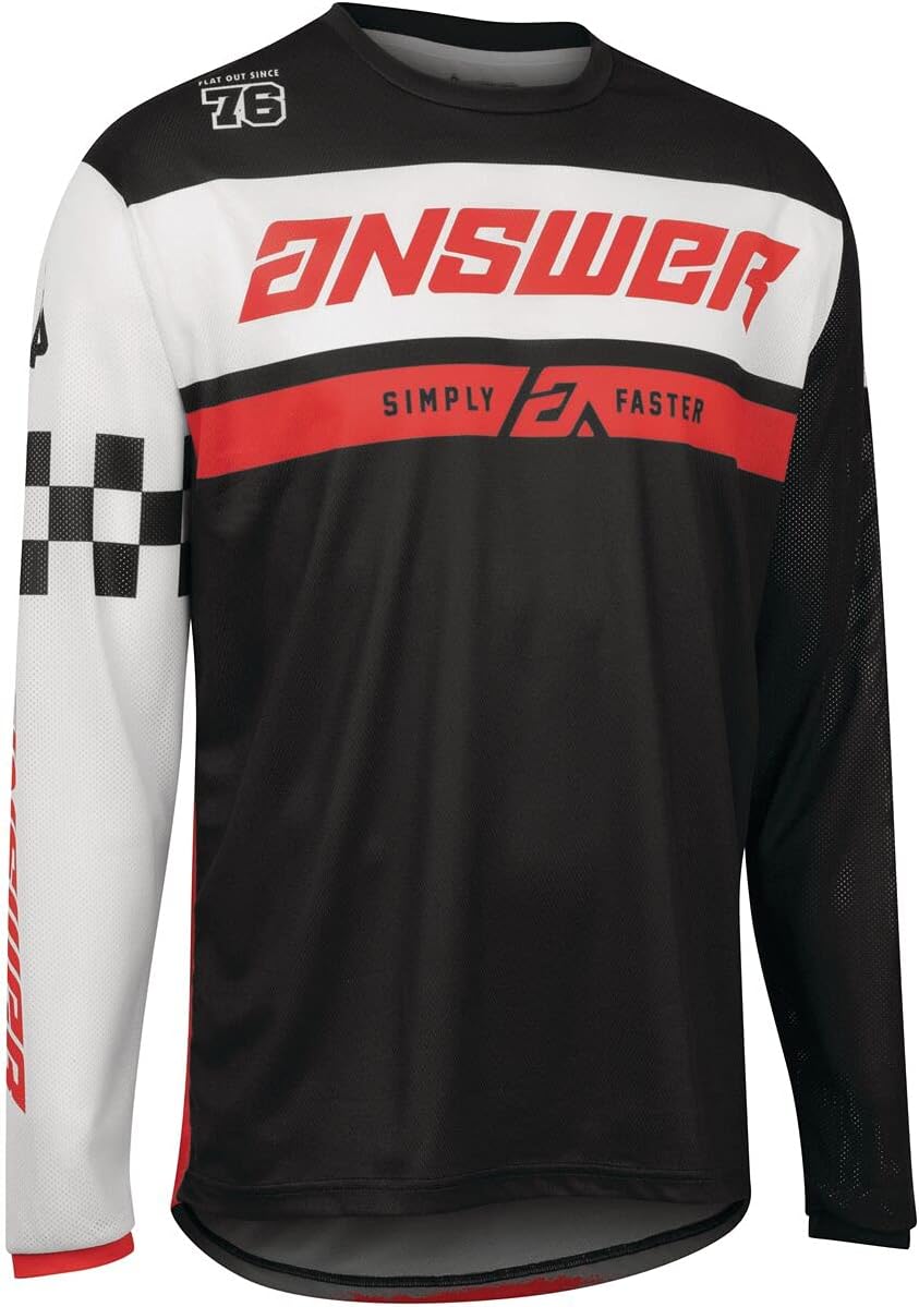 Answer Racing A22 Arkon Octane Men's Off-Road Motorcycle Jersey - Black/Red/X-Large