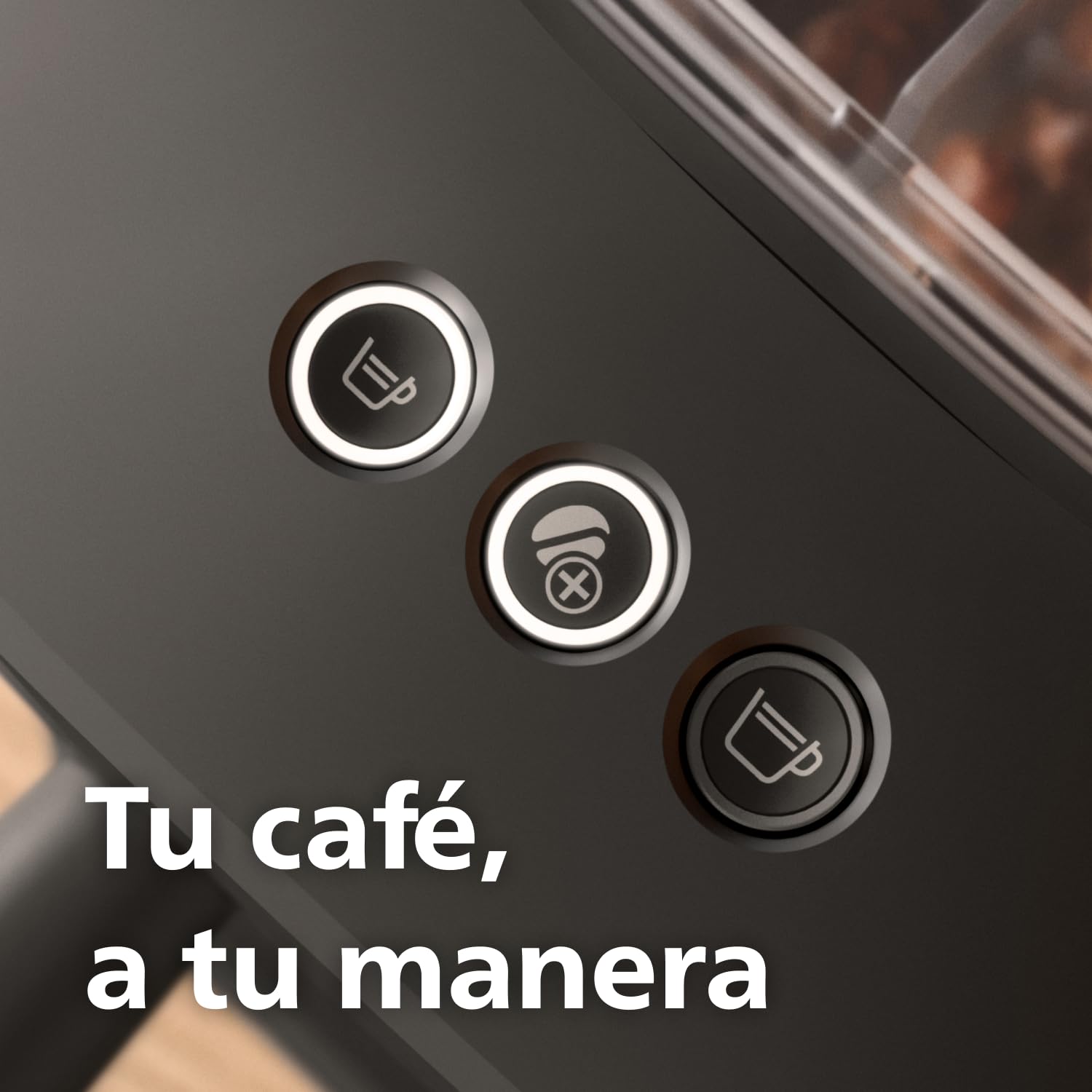 PHILIPS Baristina Cafetera Espresso Molienda, Prensado y Preparación Automáticos, 16 Bares, Espresso, Lungo, Tamaño Compacto, Negro con Portafiltro Negro, Cafetera con Molinillo BAR305/60