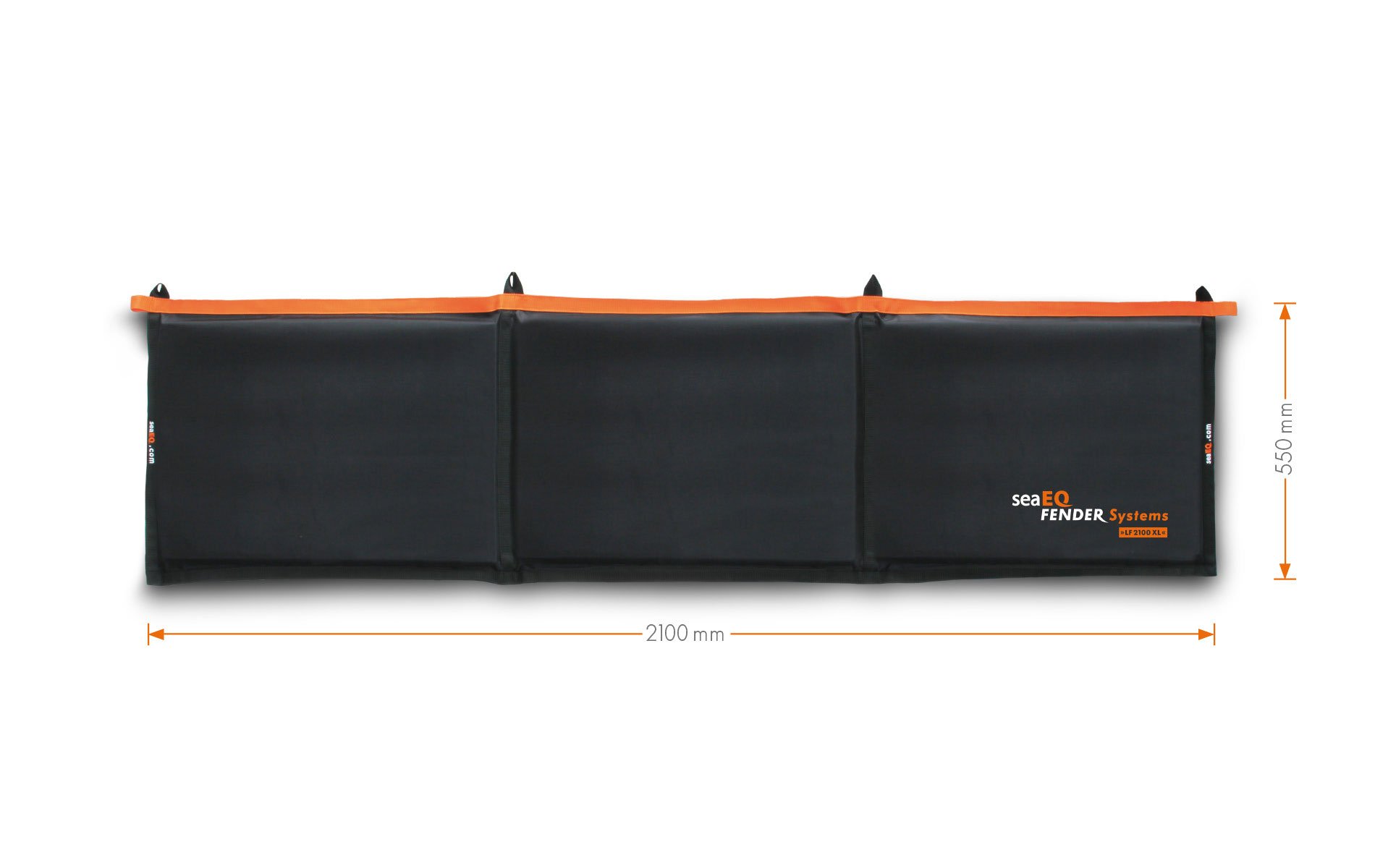 Parabordi piatti per barche, parabordo piatto LF 2100 XL nero