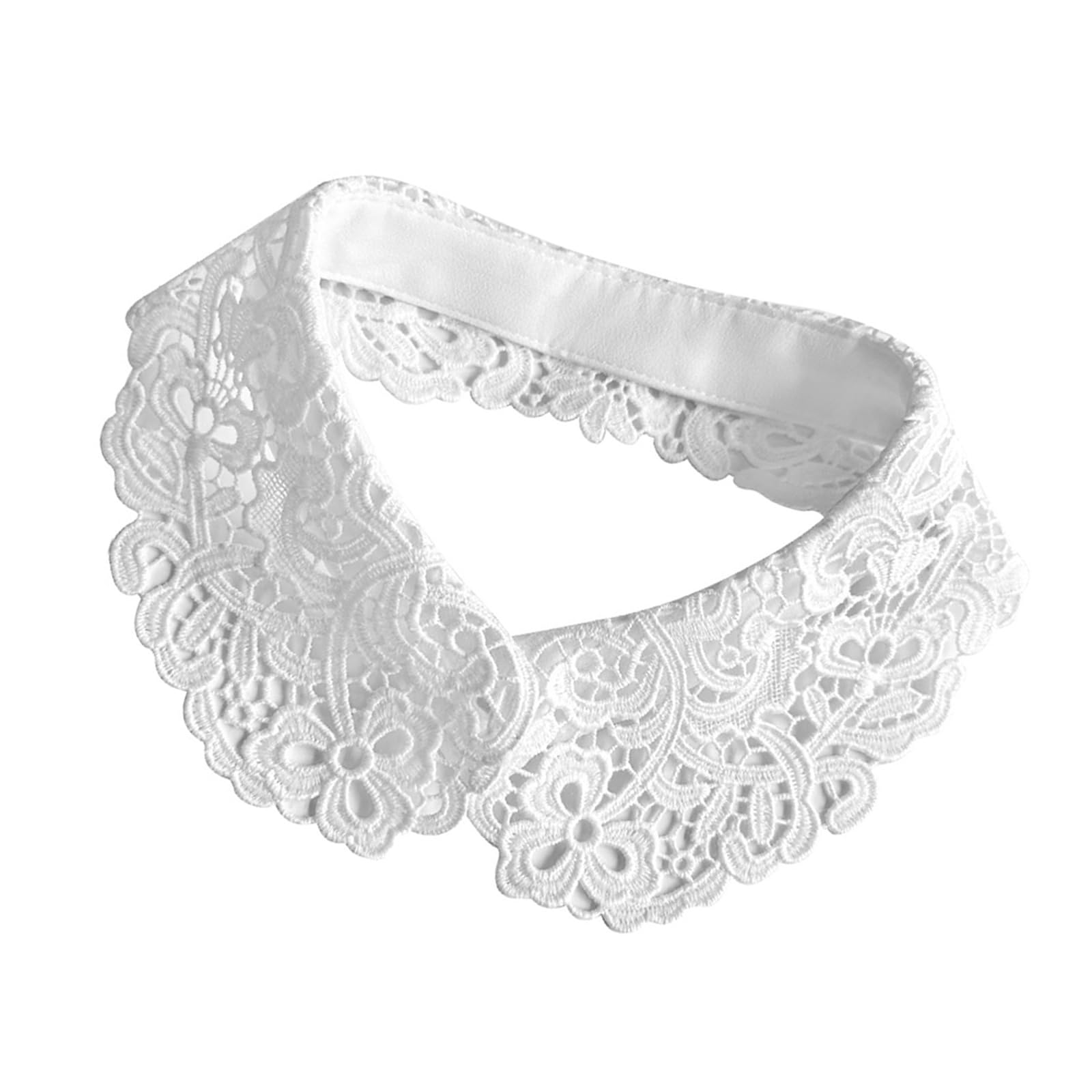 ZWWAAZHF Decorative Neckpiece Decorative Shirt Collar for Tops Soft Fabric Fashion Lace Collar Accessory Women ' s Prom Event Accessory