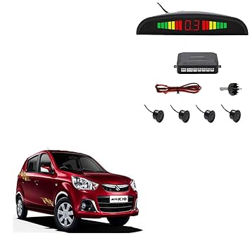 SYKIT Reverse Car Parking Sensor LED Display Black (Universal)Maruti Suzuki Alto K10