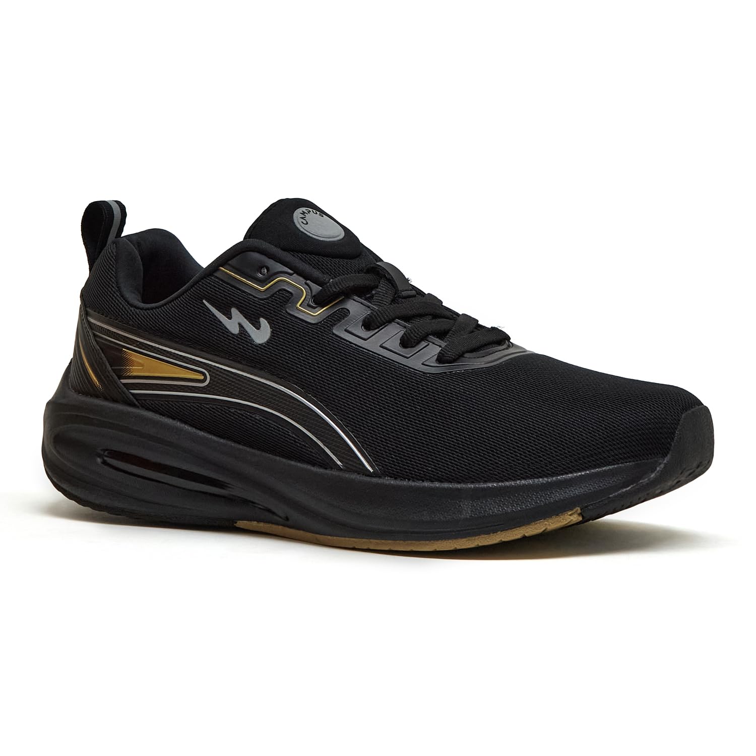 campus Men's Sean BLK/Gold Running Shoes - 8UK/India 1Pair-picture-10