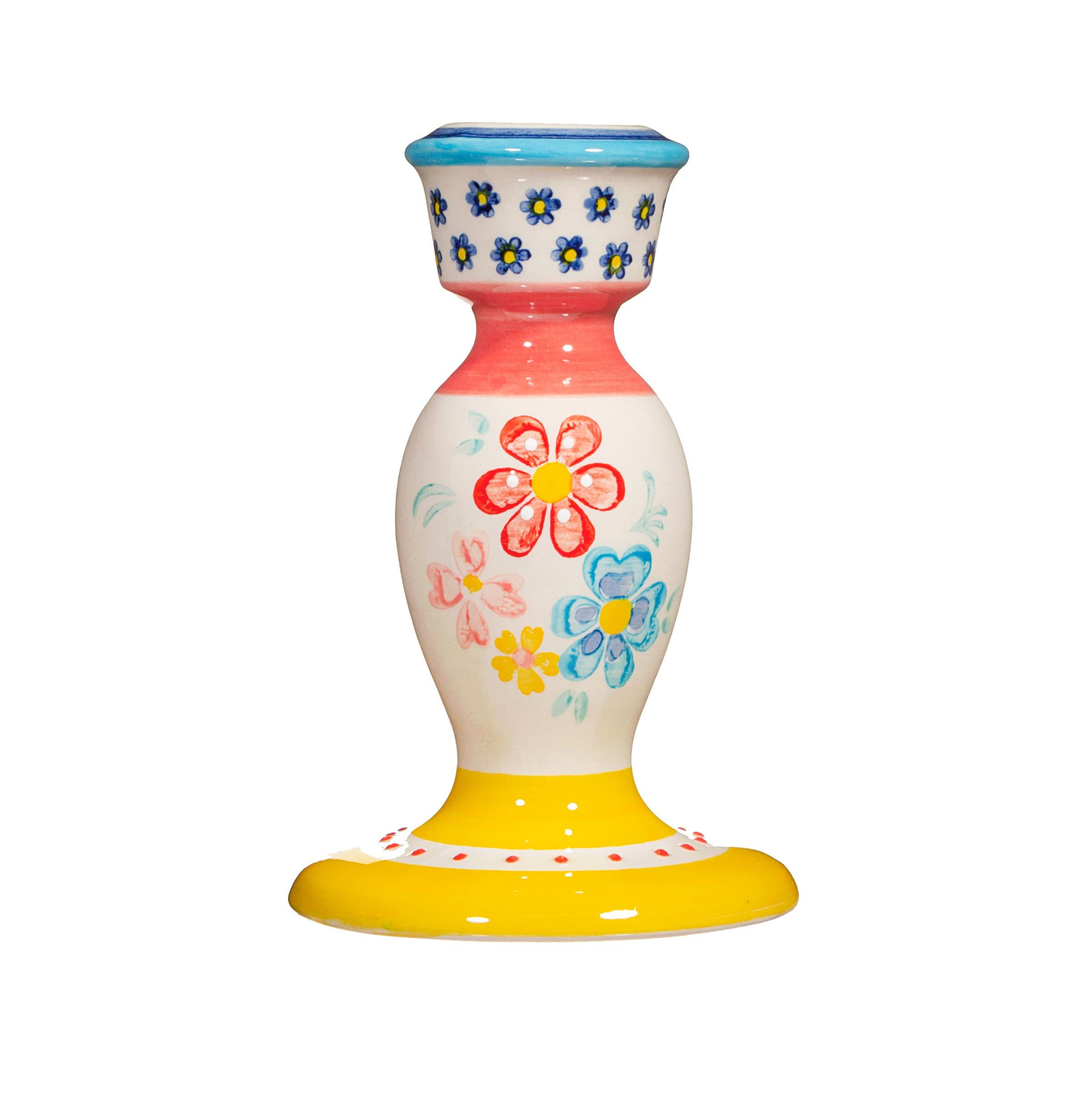 Sass & Belle Folk Floral Candlestick Holder