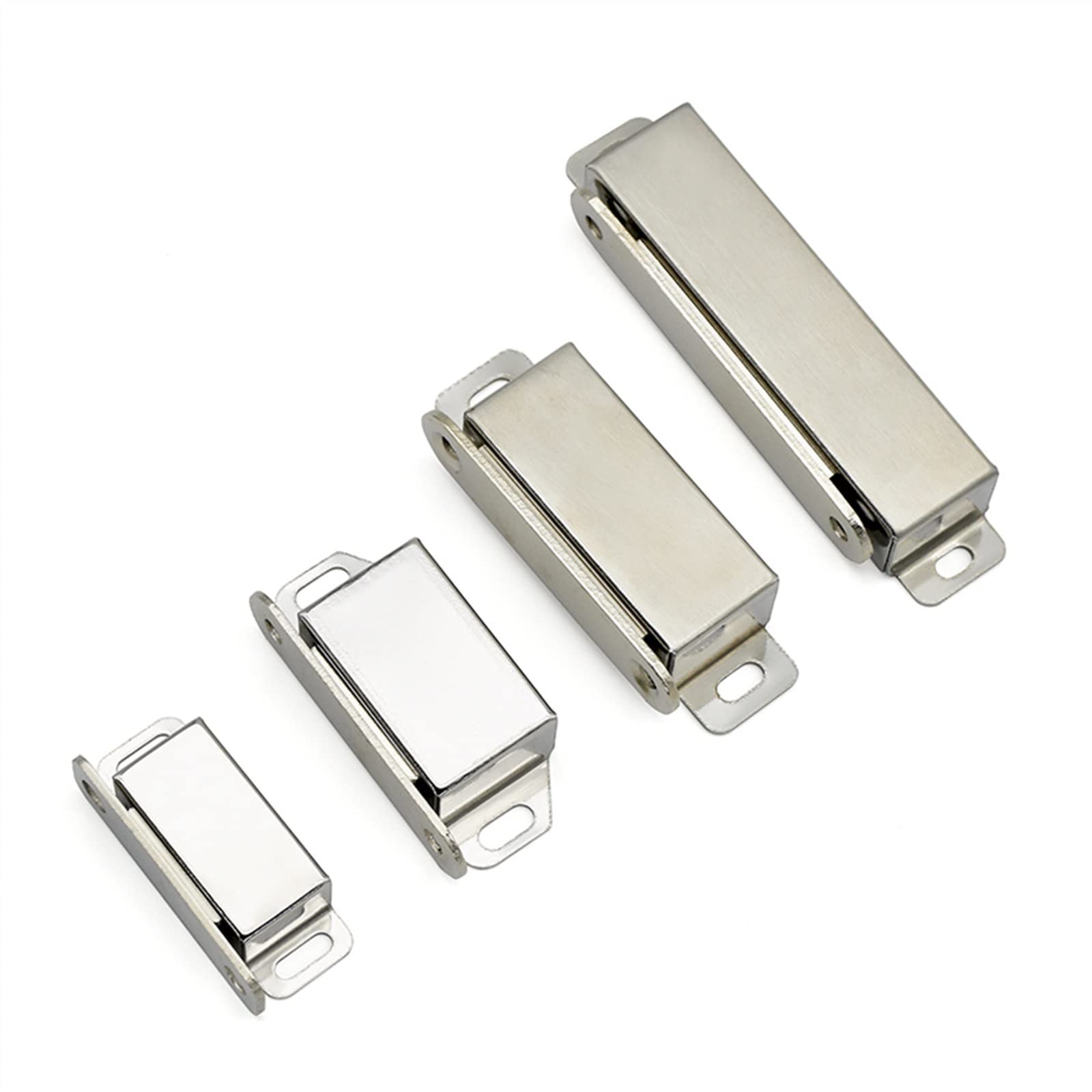 NVSFZGIYG Magnetic Stainless Steel Heavy Duty Catch for Kitchen Bathroom Cupboard Wardrobe Closet Closures Cabinet Door Drawer Latch 1Pcs(5.5cm)