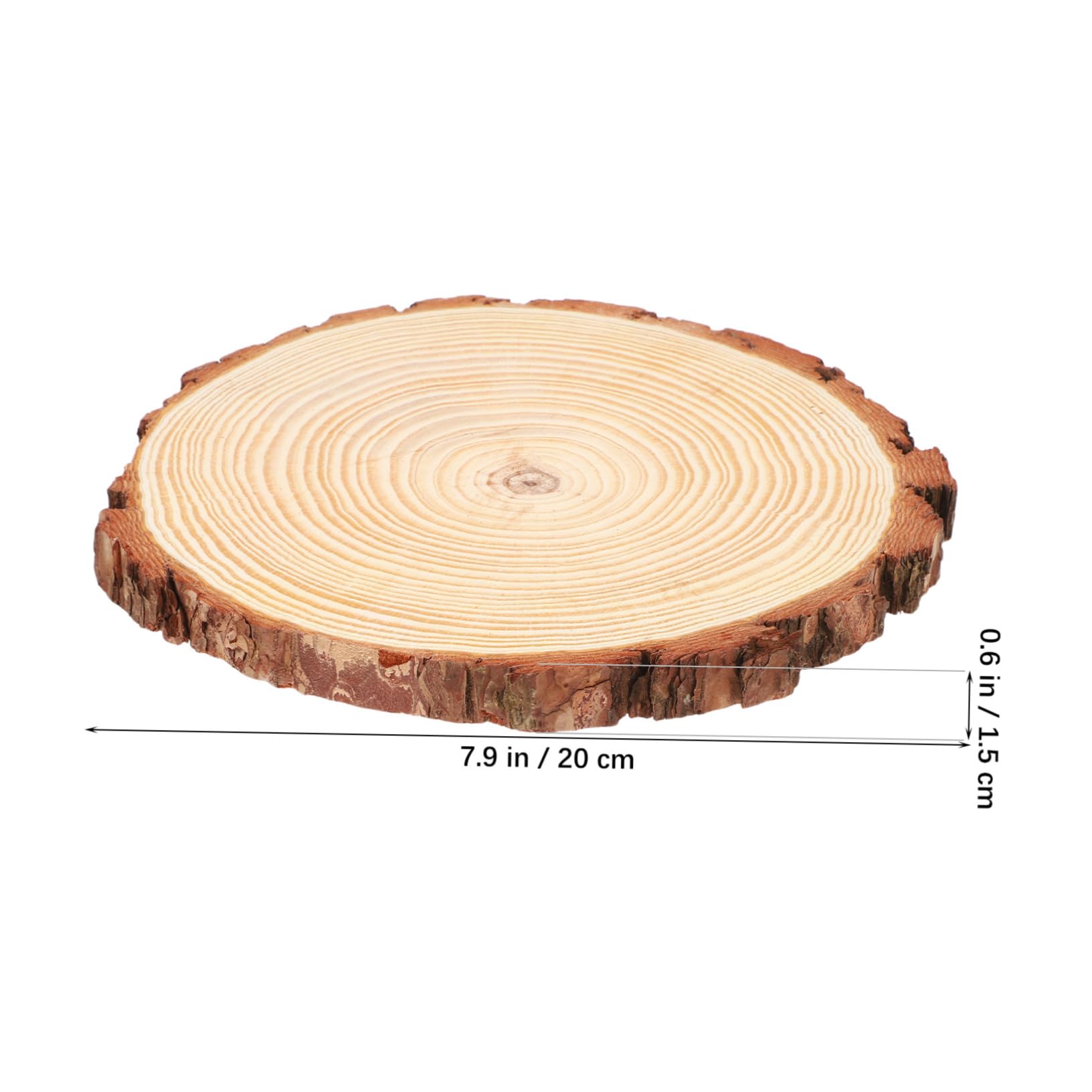 10 Unfertige Runde Holzscheiben als Selbstgemacht Untersetzer zum Bemalen | 10 Stück, Rustikale Naturholzstücke für Hochzeiten und Bastelprojekte, Kleine Form für Dekoration