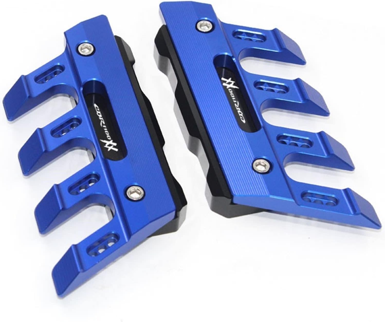 For H ┐onda CBR1100XX blackbird Motorcycle Mudguard Front Fork Protector Guard Block Front Fender Anti-fall Slider Accessories Motorcycle Slider(Blue)