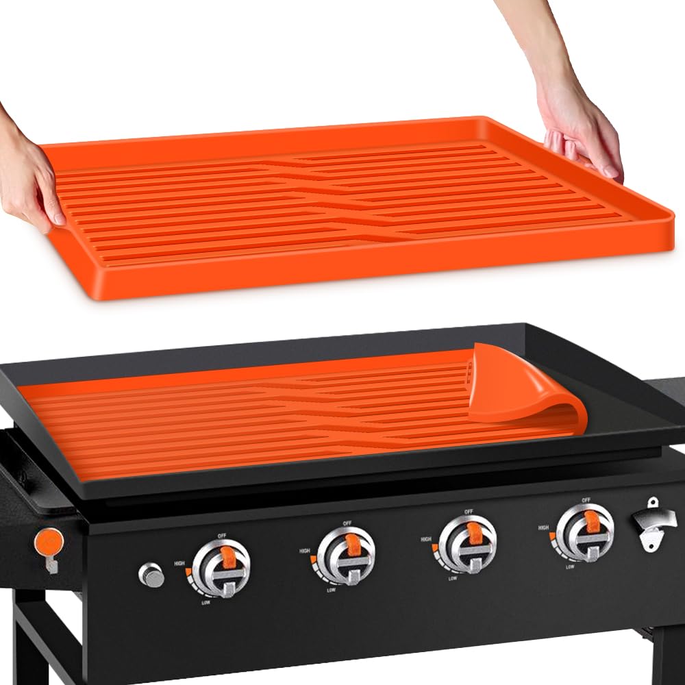 36 Inch Griddle Mat for Blackstone, Blackstone Silicone Mat Griddle Buddy with Handle, Blackstone Griddle Mat, Blackstone Griddle Protector Cover Accessories Kit for Outdoor BBQ Grill Mat