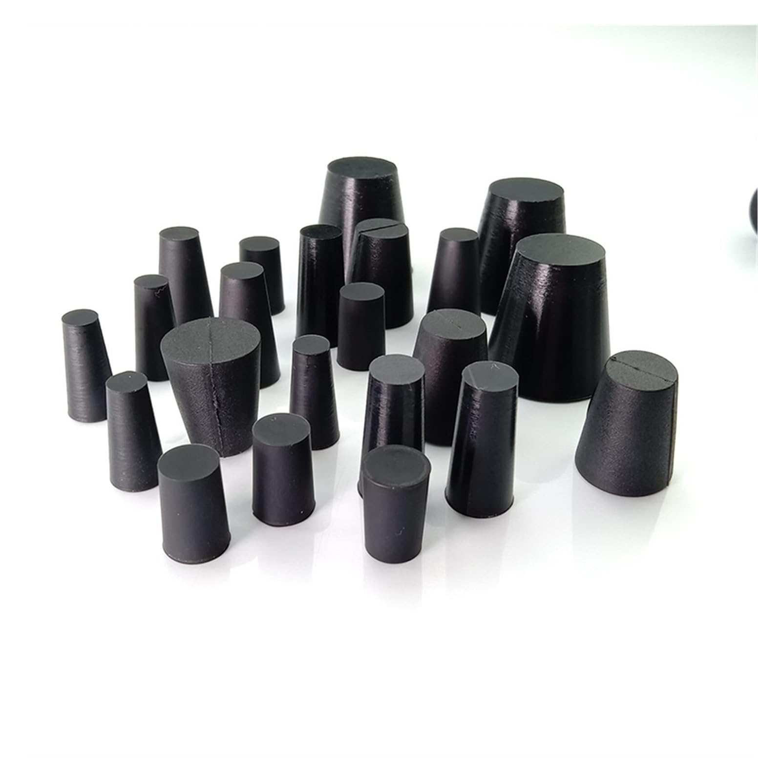 Kit de juntas tóricas de goma, surtido de tapones negros, tapas de sellado for extremos, tapones de alta temperatura, tapón cónico de goma de silicona, tubo cónico de matraz, tapón de orificio de enma