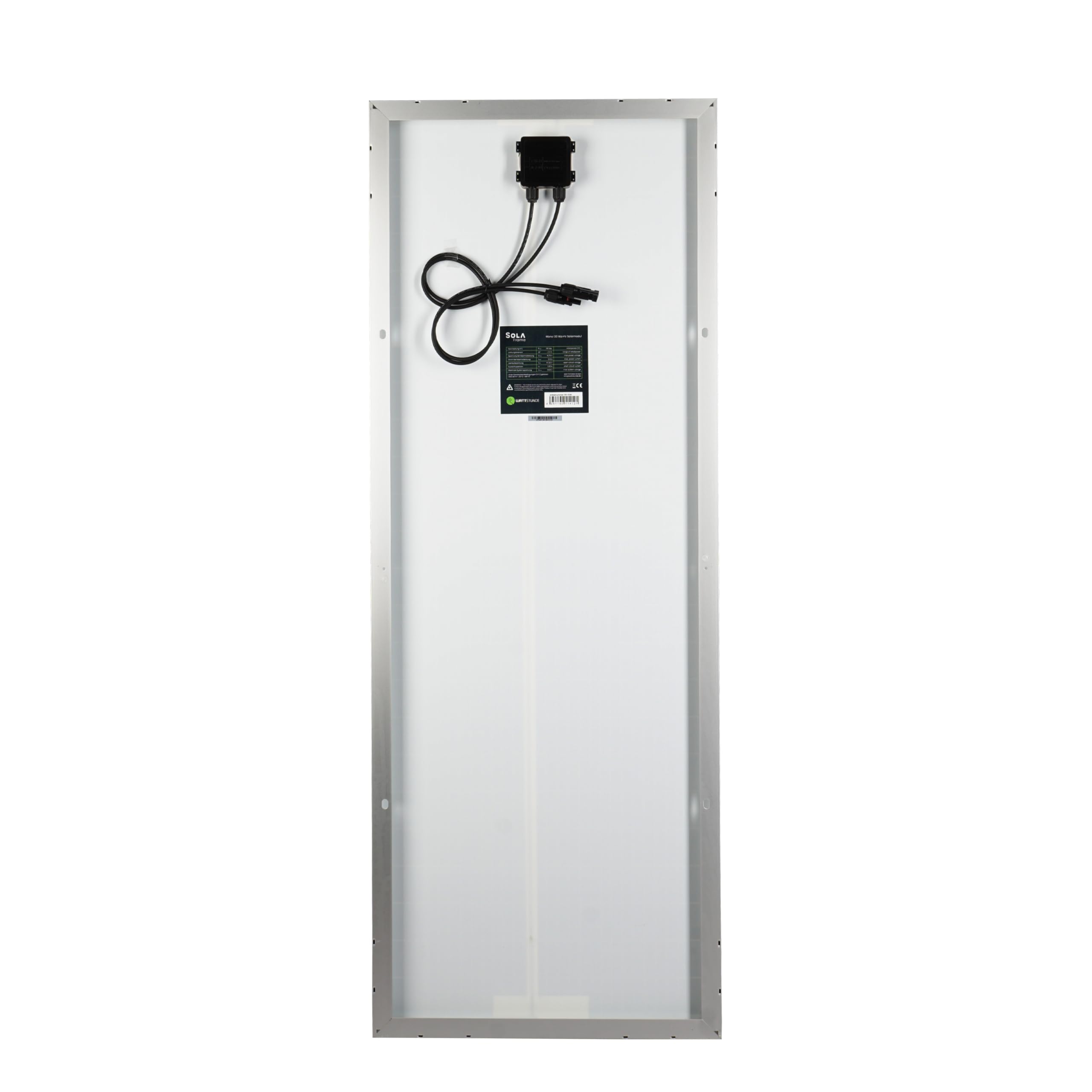 WATTSTUNDE SOLA Mono 260W Wohnmobil Solaranlage Komplett-Set, Victron MPPT Laderegler, Monokristallines Solarmodul, Montage-Set weiß, 0% Mwst