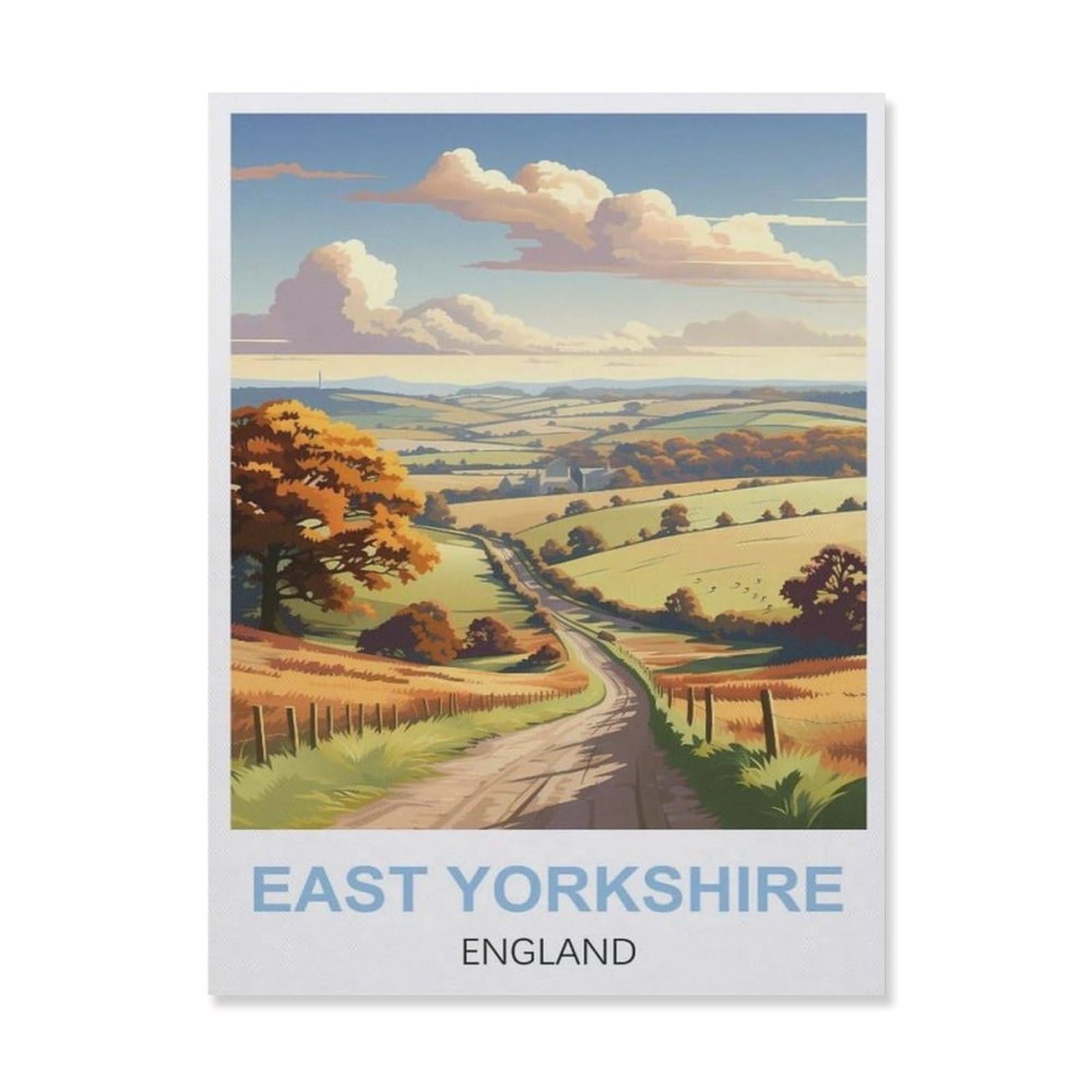 tin signs，East Yorkshire England(20x30cm）