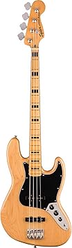Squier Classic Vibe 70s Jazz Bass, Natural, Maple Fingerboard