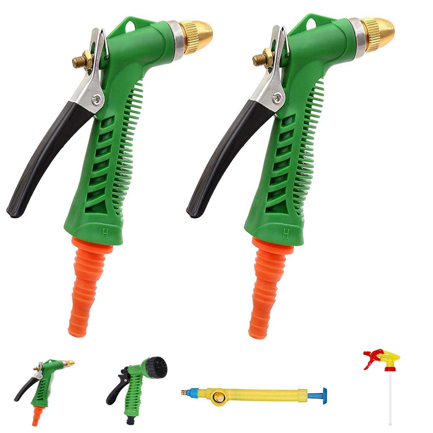 SAI PRASEEDA High Pressure Water Spray Guns_Multiple Spray Pattern_Hose Nozzles_Pack Of 2_For Watering Plants_Gardening_Car Wash_Bike Wash SWYGN 2 (B0C6Y828D5) Amazon Price History, Amazon Price Tracker
