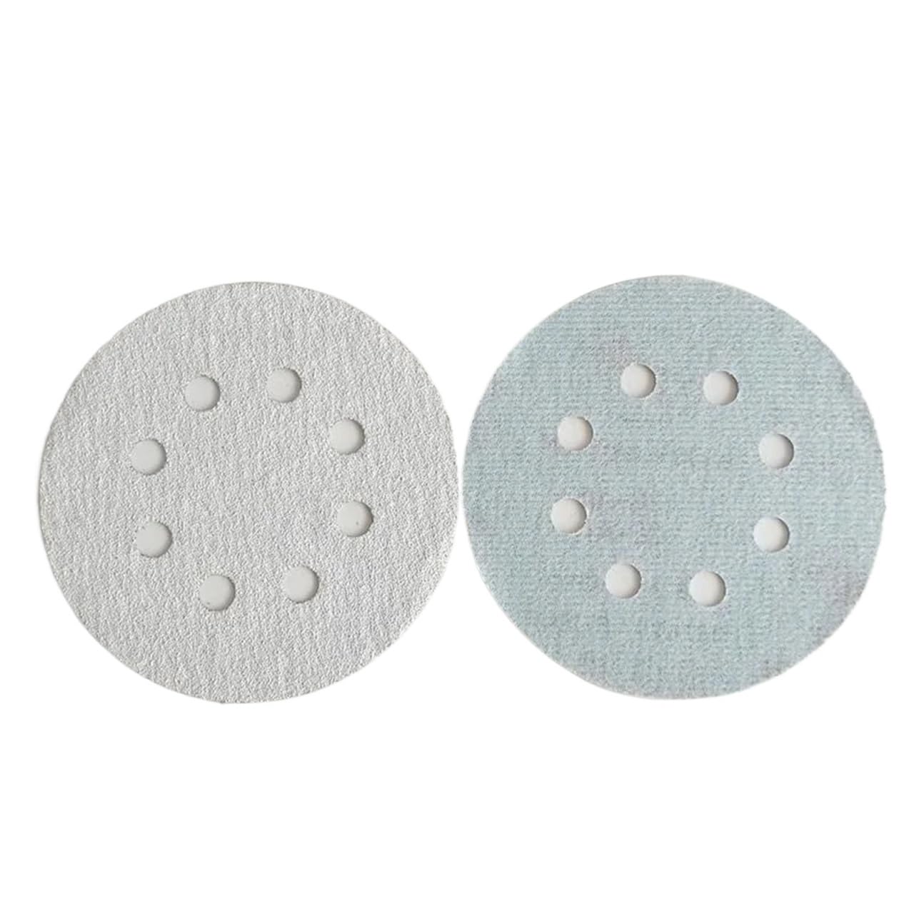 Dischi Abrasivi 5 "8 Fori Floccaggio Pezzo di Carta Vetrata Rettificatrice Pneumatica Disco 125 MILLIMETRI Disegno Sabbia Autoadesiva(20PcsP80)
