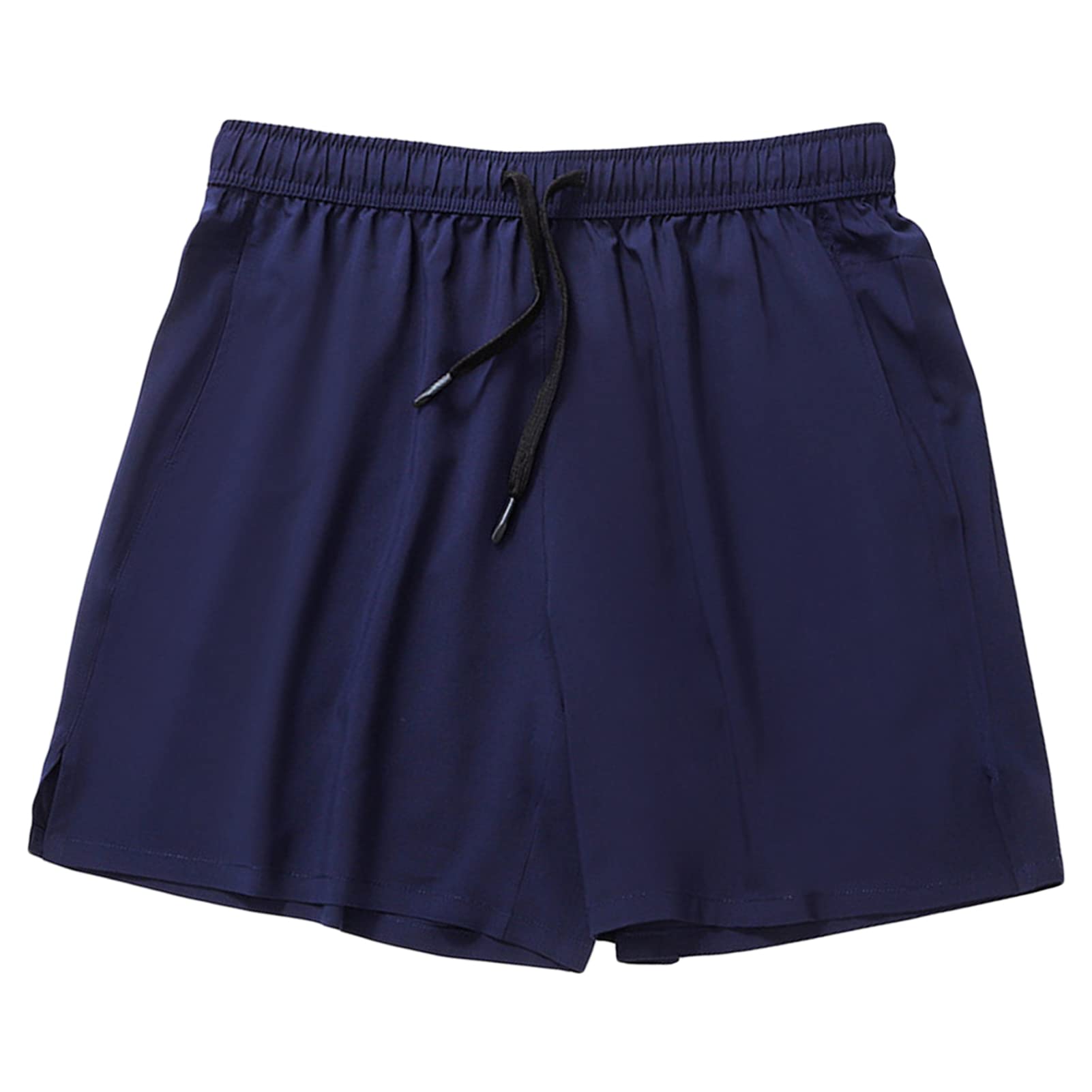 Men Track and Field Training Marathon Shorts Quick Dry Breathable Sport Knee Below Pant Fitness Gym Stretch Short