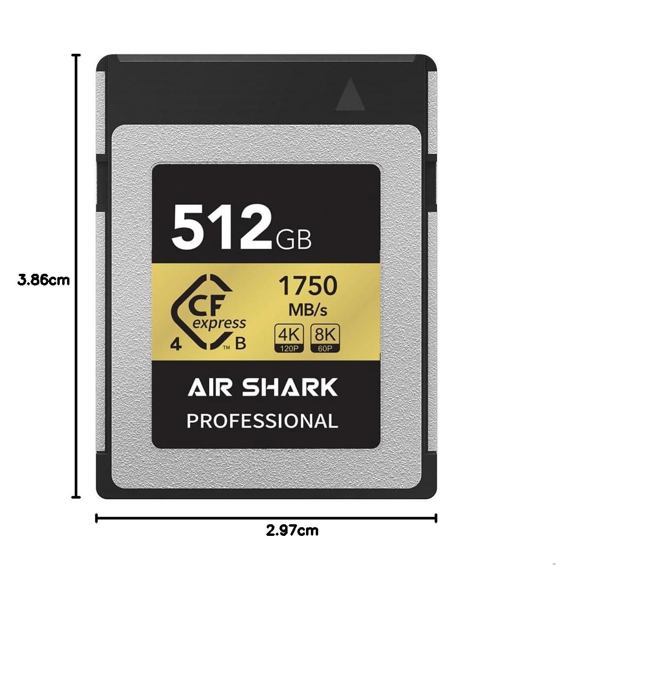 Profesjonalna karta pamięci CFexpress typu B o wysokiej prędkości, 512 GB, prędkość 1750 MB/s, kompatybilna z nagrywaniem wideo 4K/8K, odpowiednia dla Nikon, Canon, Fuji (512, GB)
