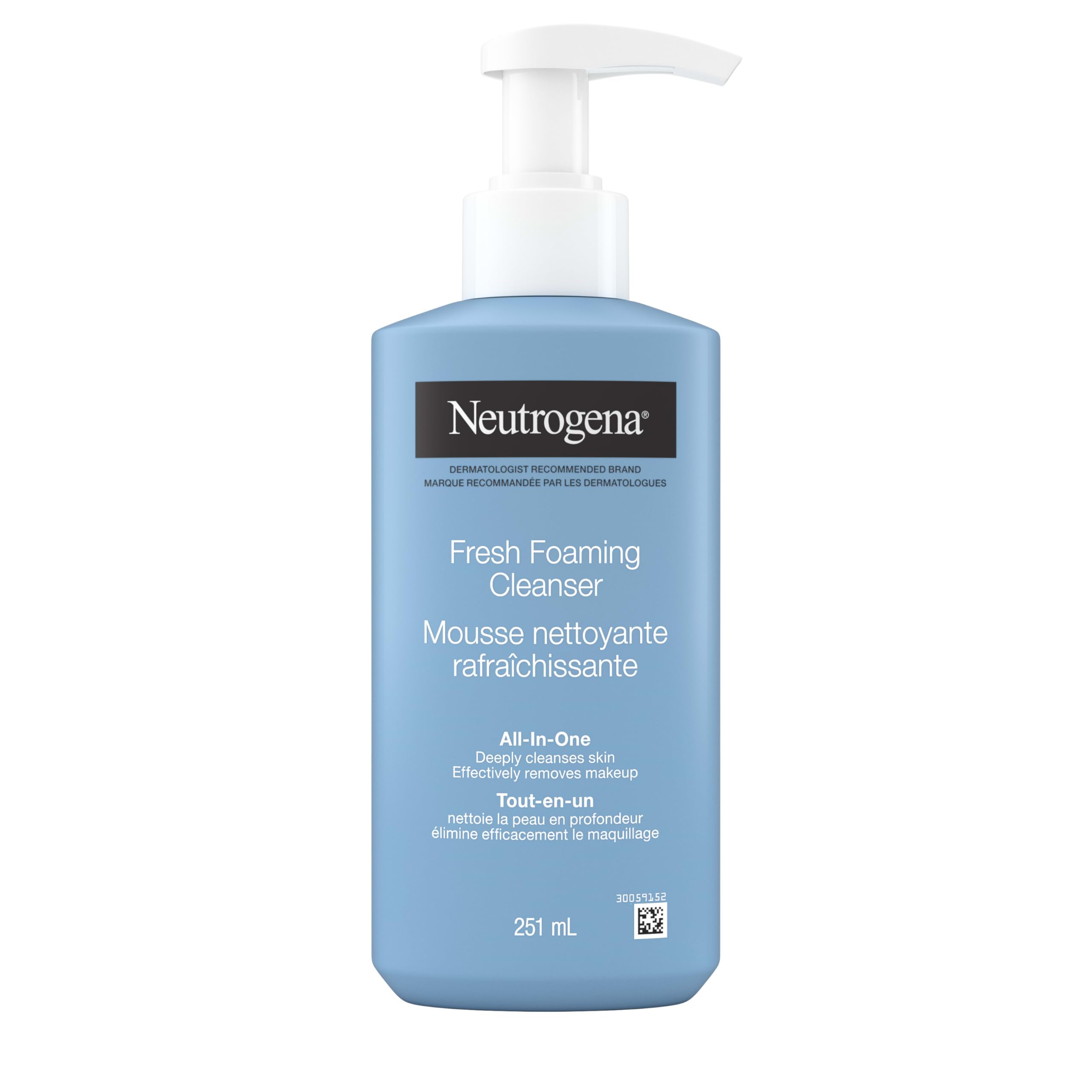 Neutrogena Fresh Foaming Facial Cleanser, All-In-One Makeup