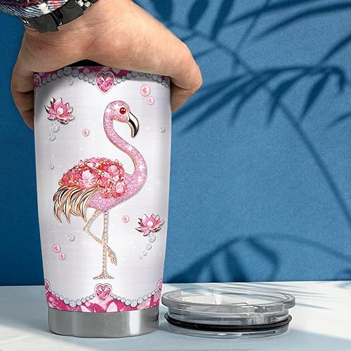 Vista 38 de SANDJEST Vaso de llama – Taza de viaje para café con aislamiento de acero inoxidable de 20 onzas – Regalos de llama para mujeres, niñas