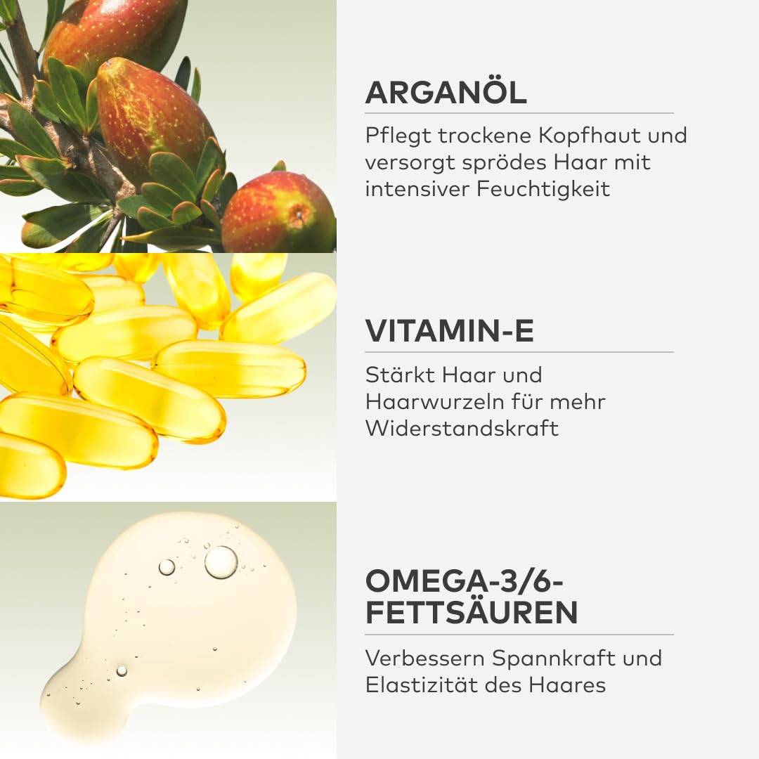 Haaröl - 100% natürlich - silikonfrei - ohne Chemie - nährendes Leave-in Pflegeöl gegen Frizz für glänzende, geschmeidige Haare - mit Arganöl, Rizinusöl & Aloe Vera - 50 ml