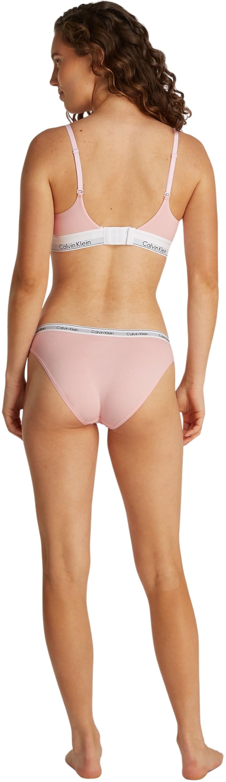 Calvin Klein Damen Push-Up BH Plunge mit Bügel, Rosa (Buff Pink), 85A – Ansicht 2