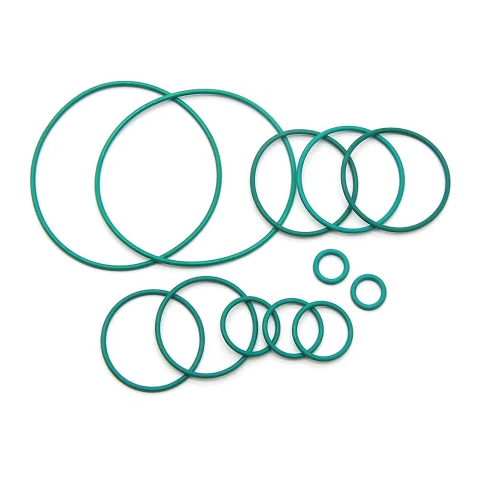 10/50 unidades de juntas tóricas CS verdes 1 mm, diámetro exterior 4/5/6/7 a 32, arandelas sellado caucho fluorado, resistentes al calor, aceites, ácidos y álcalis(50 Pieces,OD 28mm ID 26mm)