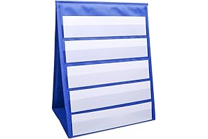 Self-Standing Table Top Pocket Chart: Educational Classroom Supply for Home or Office