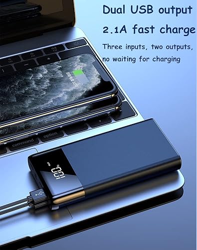 Vista 3 de GEEKLLS Portable Charger 50000mAh Power Bank USB C External Battery Pack 2 Output Powerbank with LED Display Portable Phone Charger for iPhone