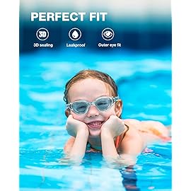 ZIONOR Kids Swim Goggles, G1MINI SE Anti-Fog Swimming Goggles for Kid Child 6-14